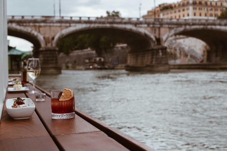 Aperitivo con vista sul Tevere
